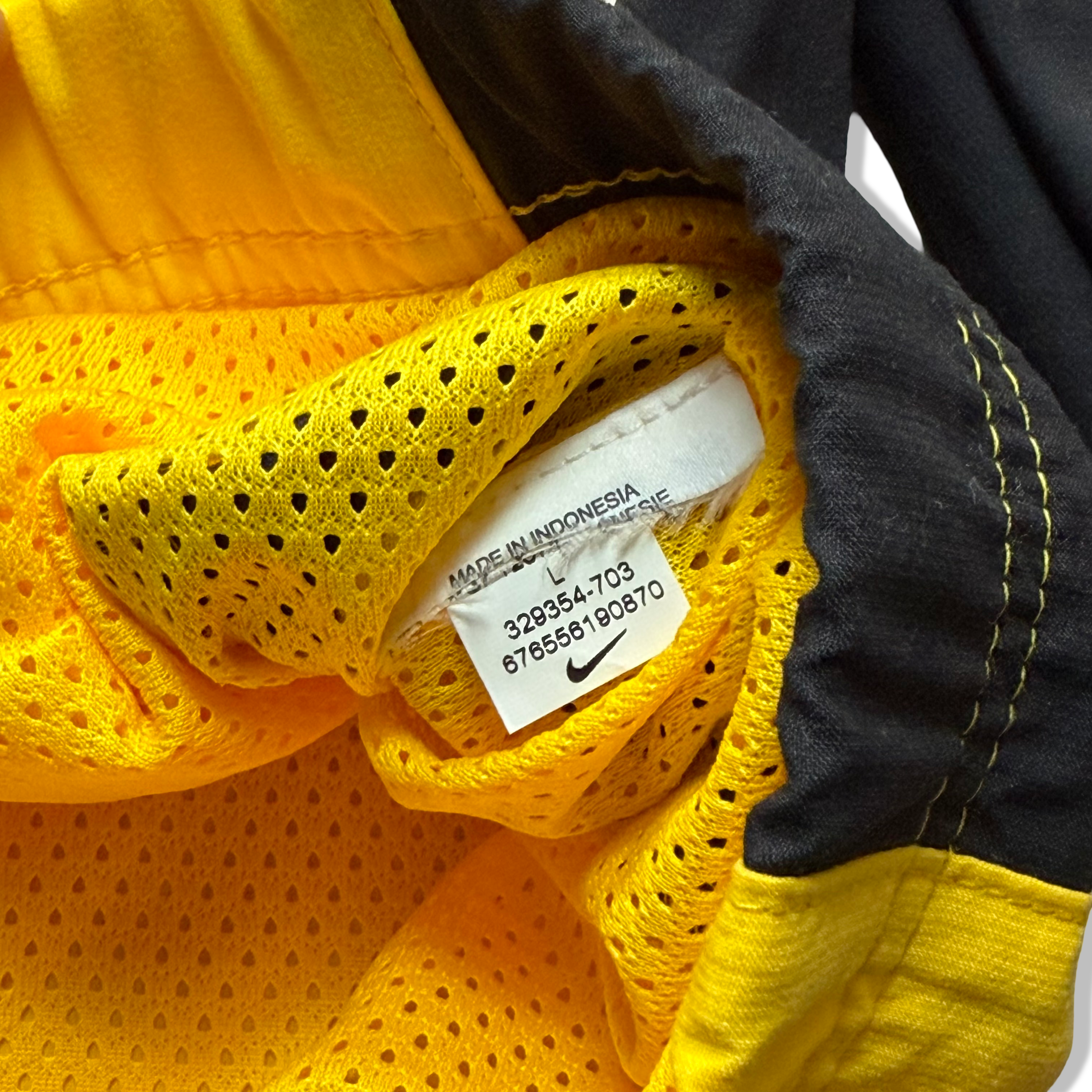 Nike Vintage Trainingsjacke Trackjacket Gelb Schwarz Weiß L