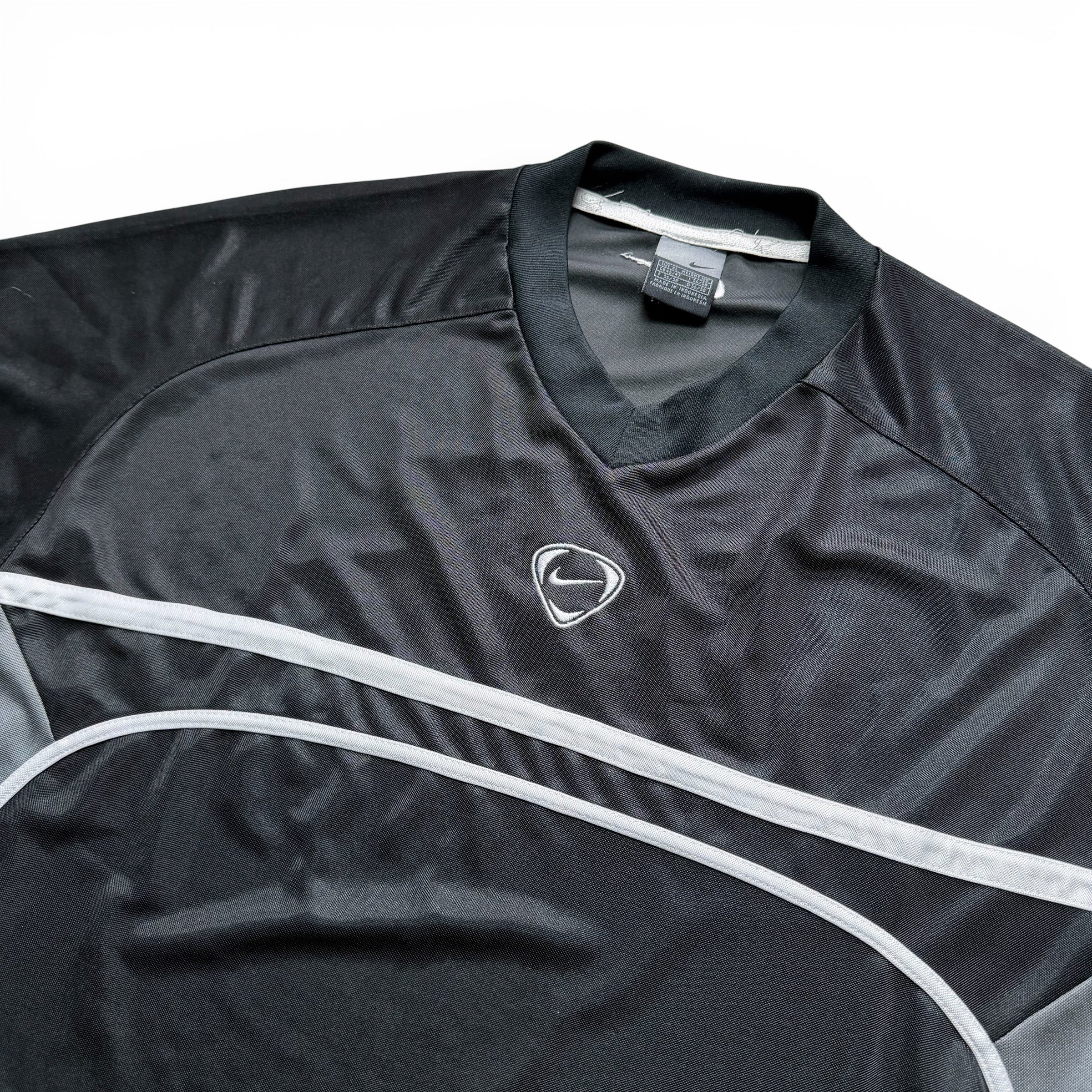 Nike Vintage Trikot Jersey Herren Schwarz Grau Weiß Herren Size L/XL