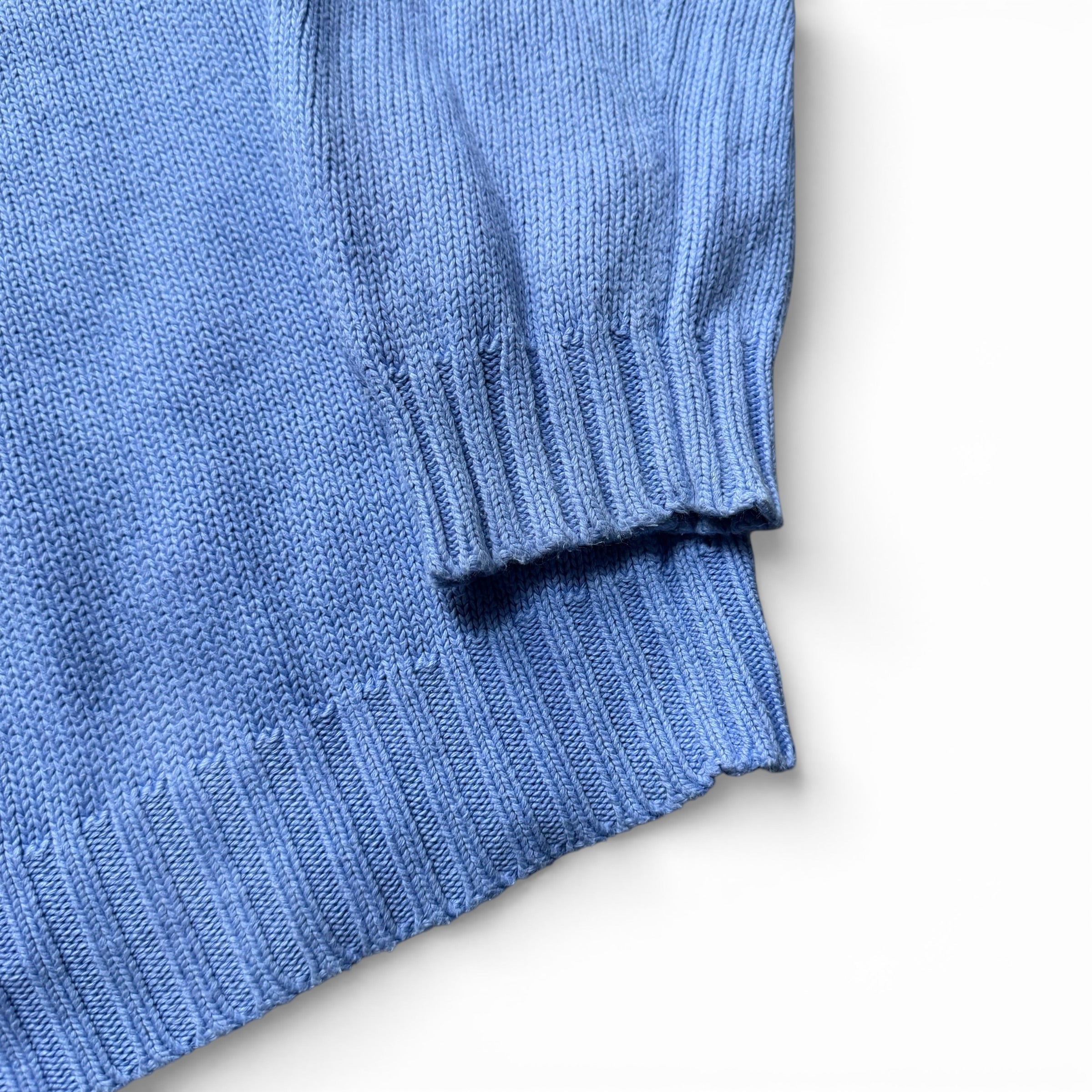 Polo Ralph Lauren Vintage Strick Sweater Pullover Hellblau Size XL