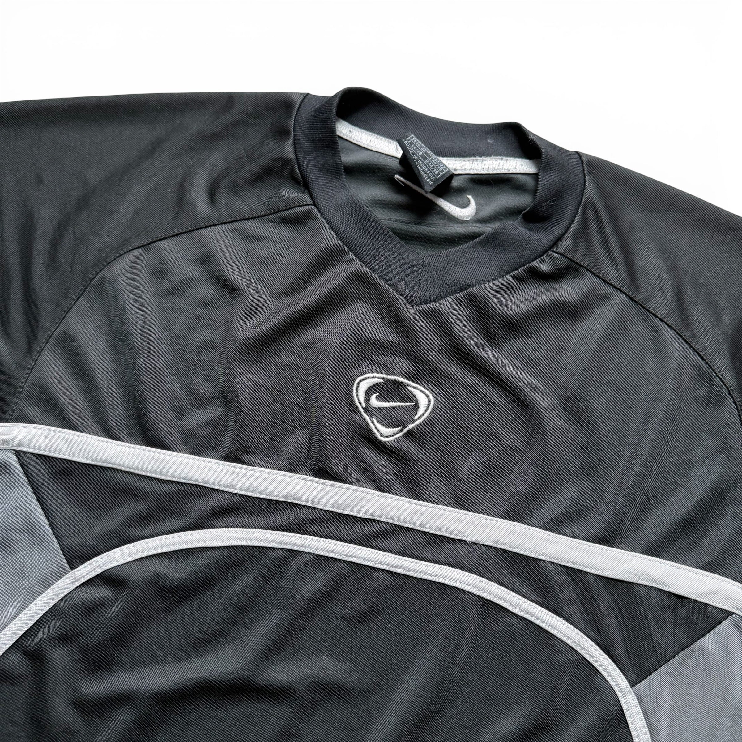 Nike Vintage Trikot Jersey Herren Schwarz Grau Weiß Herren Size S