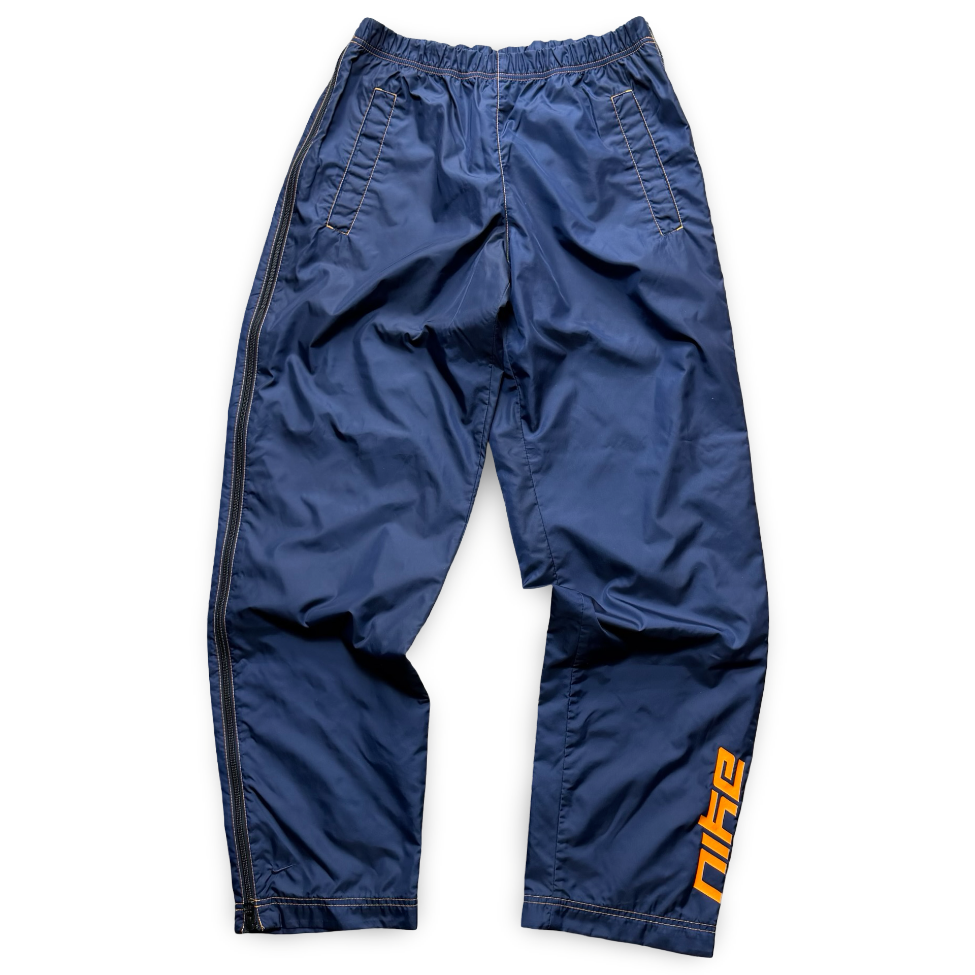 Nike Vintage Trackpants Blue Orange 90s Sreetwear Baggy Size S