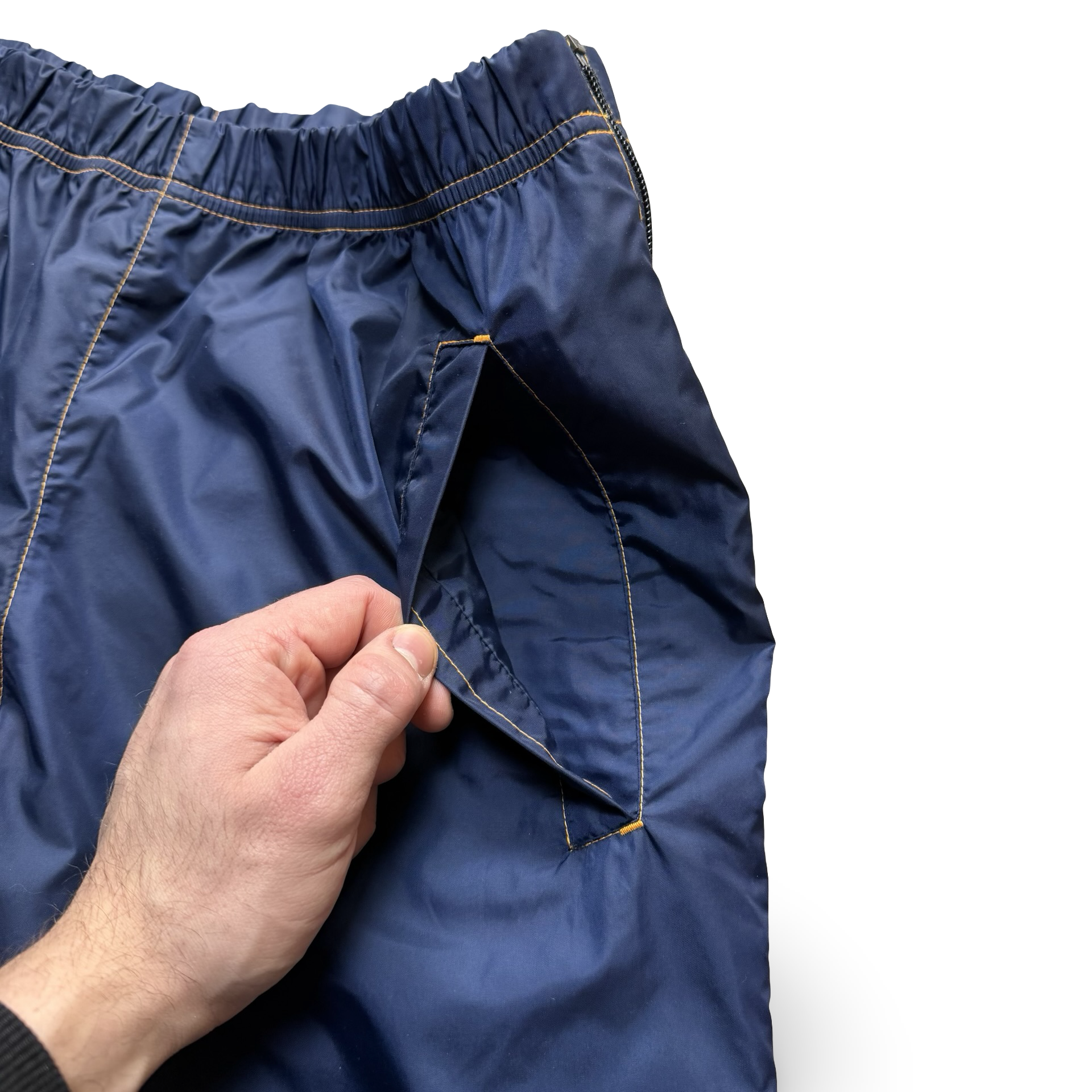 Nike Vintage Trackpants Blue Orange 90s Sreetwear Baggy Size S