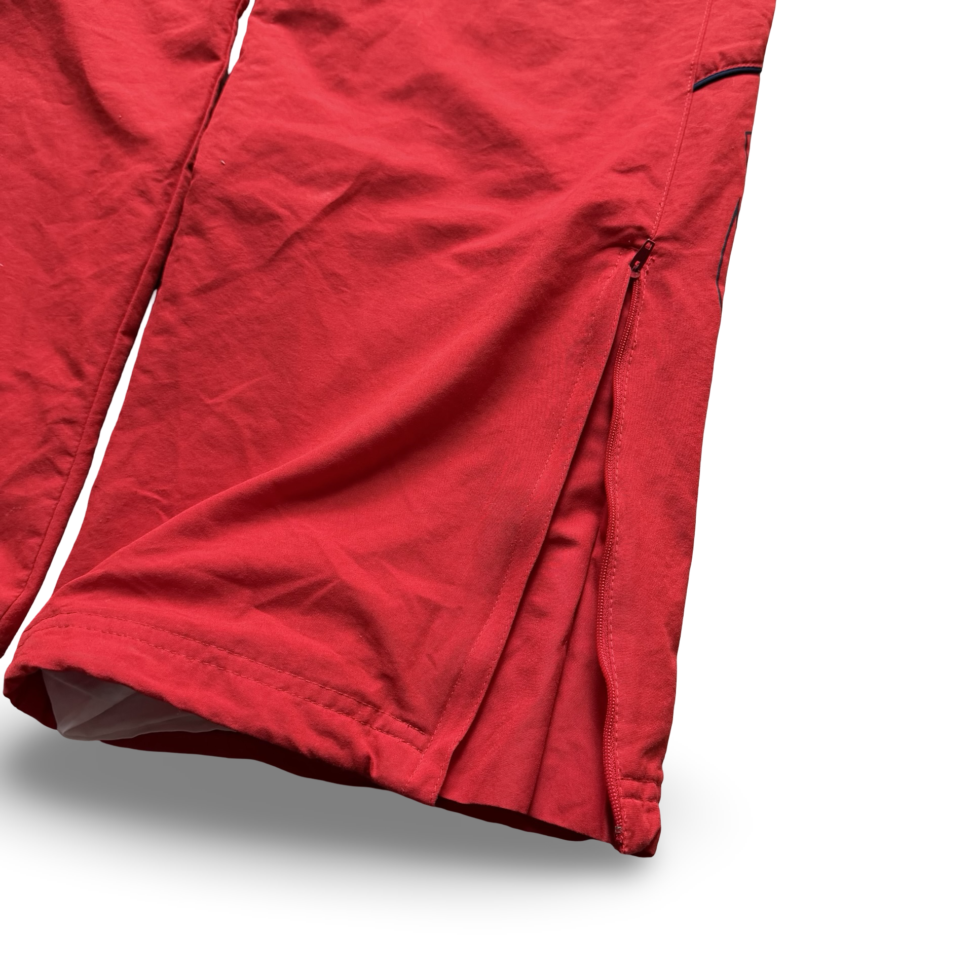 Nike Vintage Trackpants 90s Rot Blau Swoosh Streetwear Size M